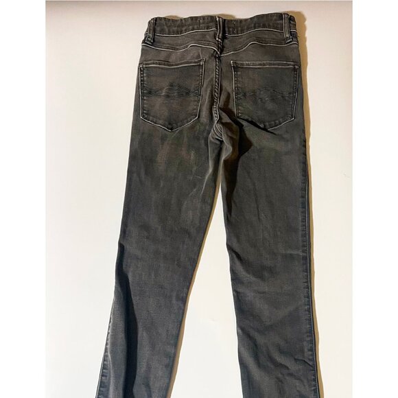 women's Abercrombe Jeans Pre Owned Black High Rise Super Skinny W23 L31 - Picture 4 of 9